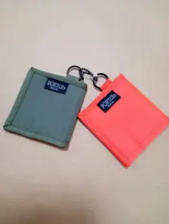 新品未使用◆PORTER ラブアンドポーター コインケース オレンジ×カーキ