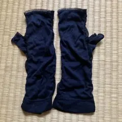 指なし アームカバー ネイビー 日焼け対策のサムネイル