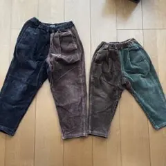 メイクユアデイ バイカラーコーデュロイパンツ 2点セット 100 120