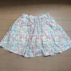 花柄フレアスカート　スカッツ　 120〜130cm　LAGOM　サマンサモスモス