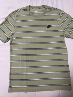 Nike ストライプ Tシャツ オリーブグリーン