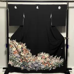 未使用近い　美品　正絹　黒留袖　フルセット　5点　身丈170 裄丈68 2025年最新】未使用品黒留袖の人気アイテム - メルカリ