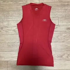 TIGORA レッド Vネック ノースリーブシャツ サイズ140