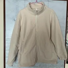 クリーム色 フルジップ フリースジャケット お値下げOK