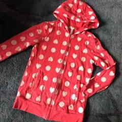 【最終お値下】アディダス NEO パーカー　ドット＆❤︎柄　コットン100%  M