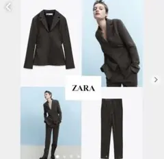 【新品未使用】ZARA スーツ　上下セット　パンツジップディテール