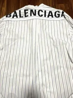 【最終値下】BALENCIAGA ストライプシャツ　サイズ32 BALENCIAGA - 美品一度使用のみbalenciagaストライプオーバー