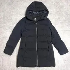 ユニクロ シームレスダウン ロングコート ブラック M