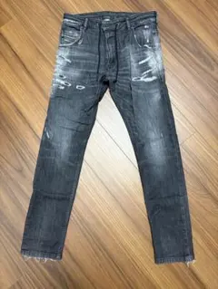 DIESEL ディーゼル デニム W30 ダメージ加工 ブラック