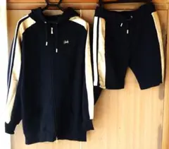 rady レディー L ネイビー ゴールド セットアップ パーカー ハーフパンツ