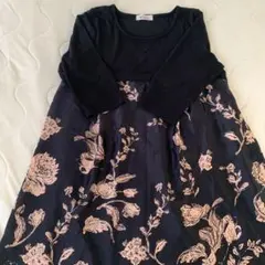 ミルクティー　授乳口付き　ワンピース