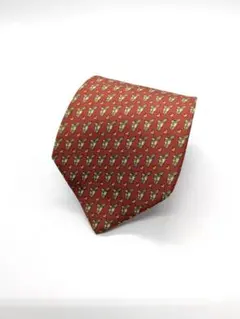 良品✨ フェラガモ ネクタイ シルク オレンジ 1567