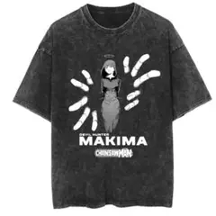 チェンソーマン　マキマ　ヴィンテージ加工 半袖 Tシャツ XS〜XXL