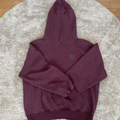 MSB ロゴ刺繍 フード付きパーカー バーガンディ