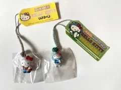 ハローキティ 大学 ラグビー部限定根付け3種類セット2002年製 ハローキティ 大学 ラグビー部限定根付け3種類セット2002年製 希少