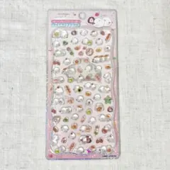 【正規品】 シマエナガ 喫茶 いちご大福 ジュエルプチドロップ シール