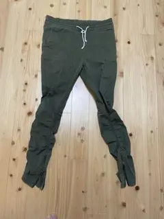 H&M ジョガーパンツ グリーン　サイズ32