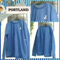 ✰PORTLAND 刺繍アンカー クルーネック トレーナー