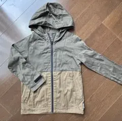 カーキ/ベージュ フード付きジャケット　ワークマン