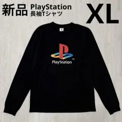プレイステーション　プレステ　長袖Tシャツ　メンズ　ロゴ　黒　ブラック　XL新品