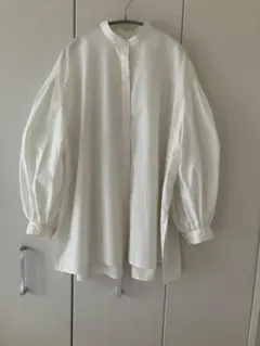 25SS 美品 ELENDEEK スキッパーブラウス ボリュームスリーブ 白 - メルカリ