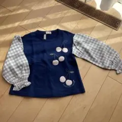 kp ニットプランナー チェリー柄トレーナー