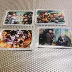 原神　シール　ウエハース　ステッカー　4枚セット