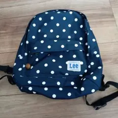 Lee ドット柄 ネイビー リュック