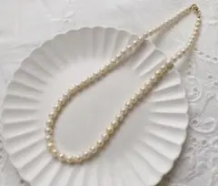 [No.77] あこや真珠のネックレス 14kgf