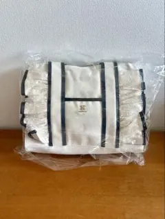 ナイスクラップ nice CLAP ノベルティ フリル付き バッグ アイボリー