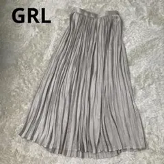 GRL サテンロングスカート　M