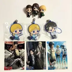 進撃の巨人 グッズ まとめ売り ハグコット ラバスト クリアカードコレクション