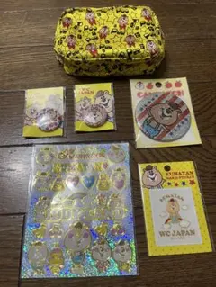 新品and USED★クマタン（ポーチ、バッヂ×3、ステッカー、マキエ）セットのサムネイル