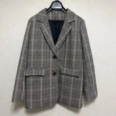チェック柄 テーラードジャケット