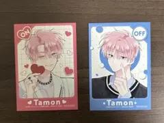 多聞くん今どっち！？ ＯＮ／OFFモード 両面ミニイラストカード ２種