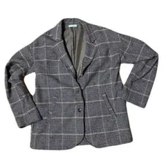 チェック柄 テーラードジャケット L★