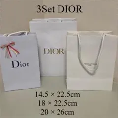 Dior ショップ袋 3点セット