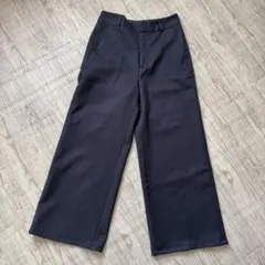 GUネイビーワイドパンツ ポケット付き