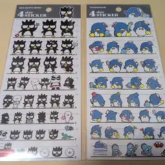 正規品　サンリオ　バッドばつ丸　 タキシードサム　4サイズステッカー　2枚セット