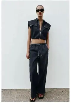 ZARA オーバーサイズカーゴパンツ 38（11号） - メルカリ