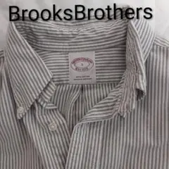 ブルックスブラザーズ　ボタンダウンシャツ ベージュストライプ　Sサイズ