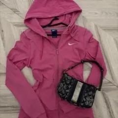 00s NIKE ジップパーカー ピンク y2k 平成女児 平成ギャル NANA