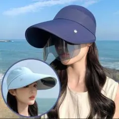 サンバイザー 帽子 レディース サングラス つば広 UV