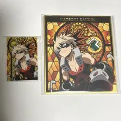 ヒロアカ 爆豪勝己　ステンドグラス風　ミニ色紙　アクリルプレート