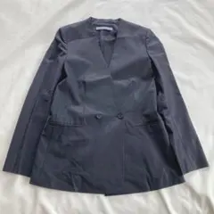 セオリーリュクス ノーカラー テーラード ジャケット黒36