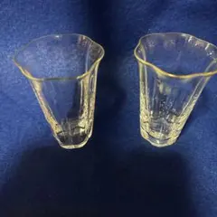 ガラス製八角形グラス2個セット