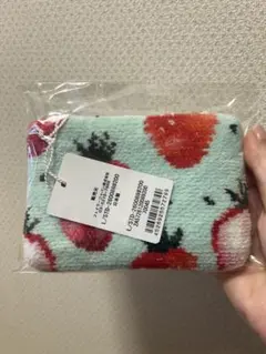 フェイラー★新品★ストロベリードット キー＆カードポーチ ペールグリーンのサムネイル