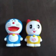 ドラえもん 笛付きソフビ マスコットフィギュア　レトロ　懐かし