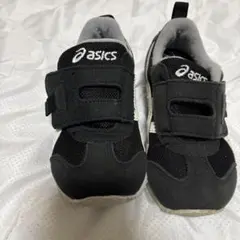 asics ベビーシューズ ブラック/ホワイト