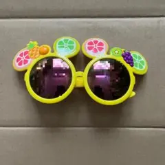 フルーツモチーフ イエローサングラス　ディズニー